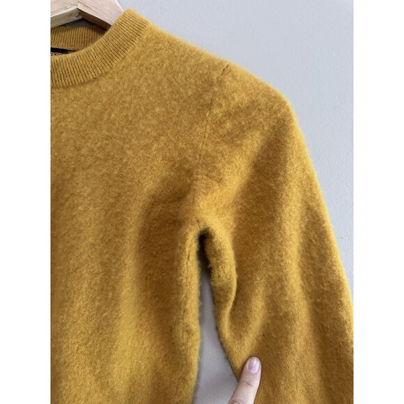 Crewcuts 100% Cashmere Yellow Crewneck Pullover Sweater Kids XL 12/14 Flawed - Picture 5 of 12